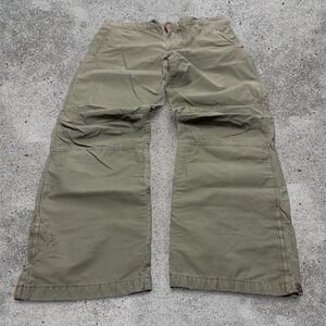 Vintage Y2K American Eagle women's low rise olive green paratrooper pants